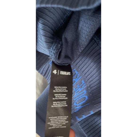 FOURLAPS AERO M/L Shorts Seamless 5" Midnight Blue NWT $68 - Picture 6 of 7